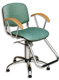 SILLA HIDRÁULICO ALICE CROMO/HAYA